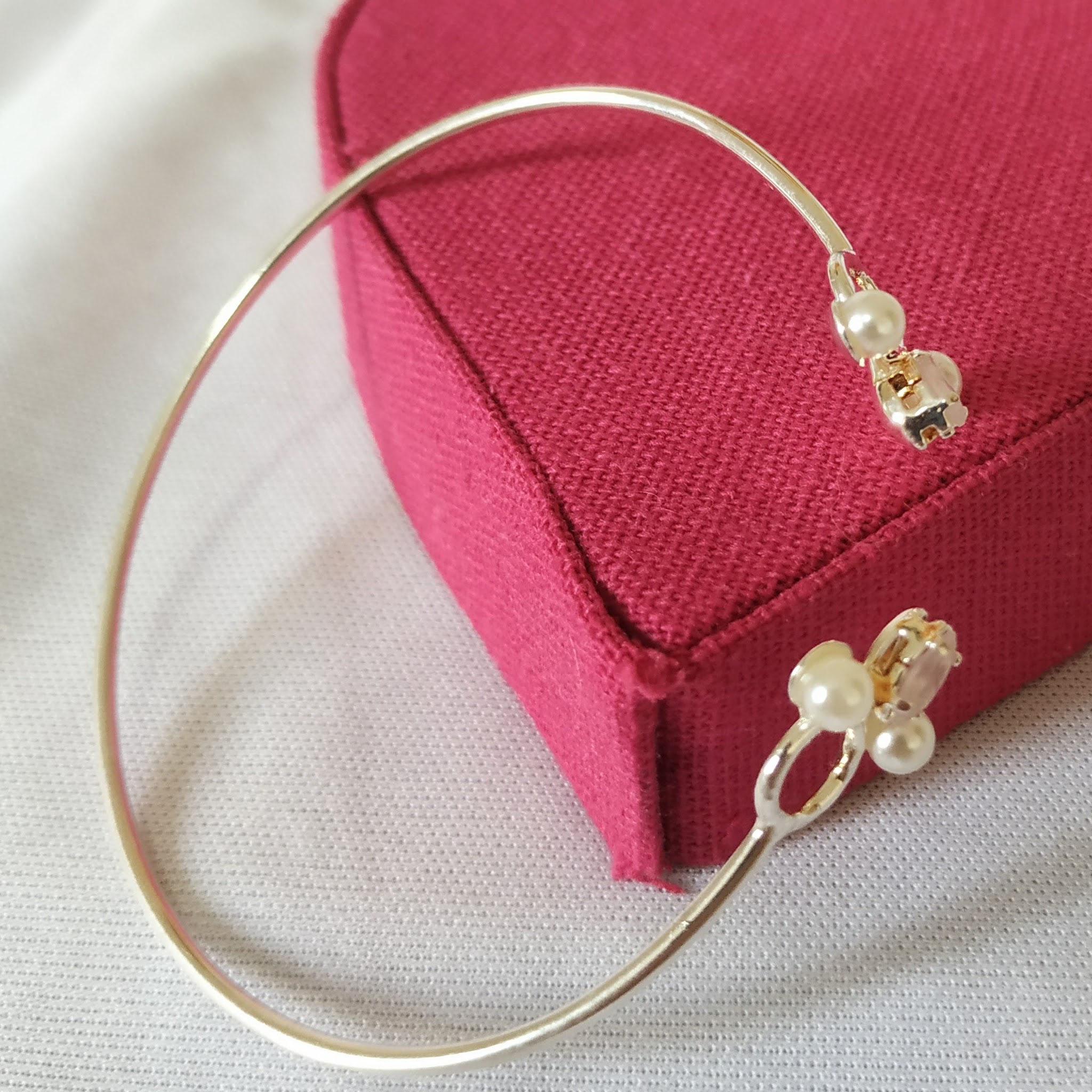 PULSEIRA ZIRCONIA NAVETE PÉROLA