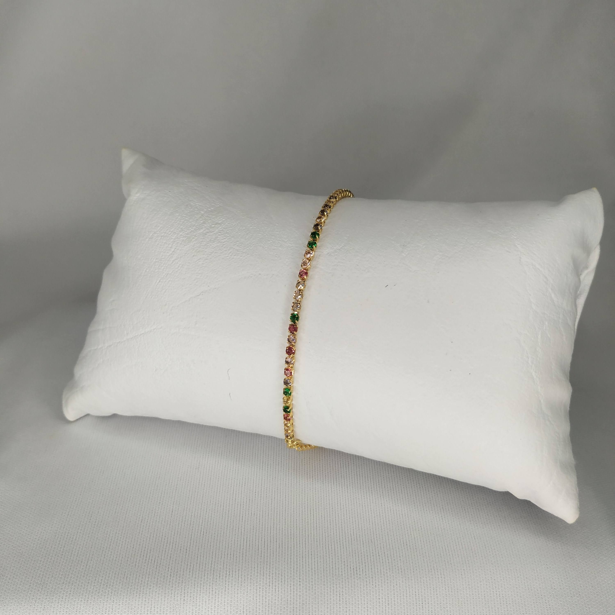 PULSEIRA RIVIERA 2MM COLOR C/ FECHO LAGOSTA