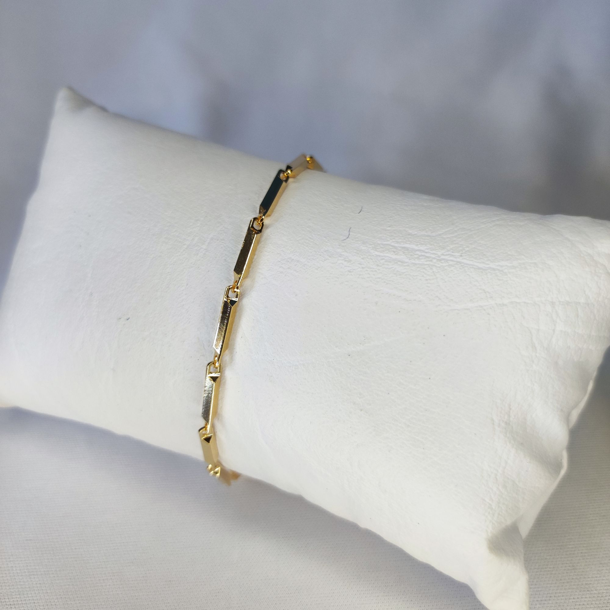 PULSEIRA TODO- PALITO QUADRILATERO 2CM OURO