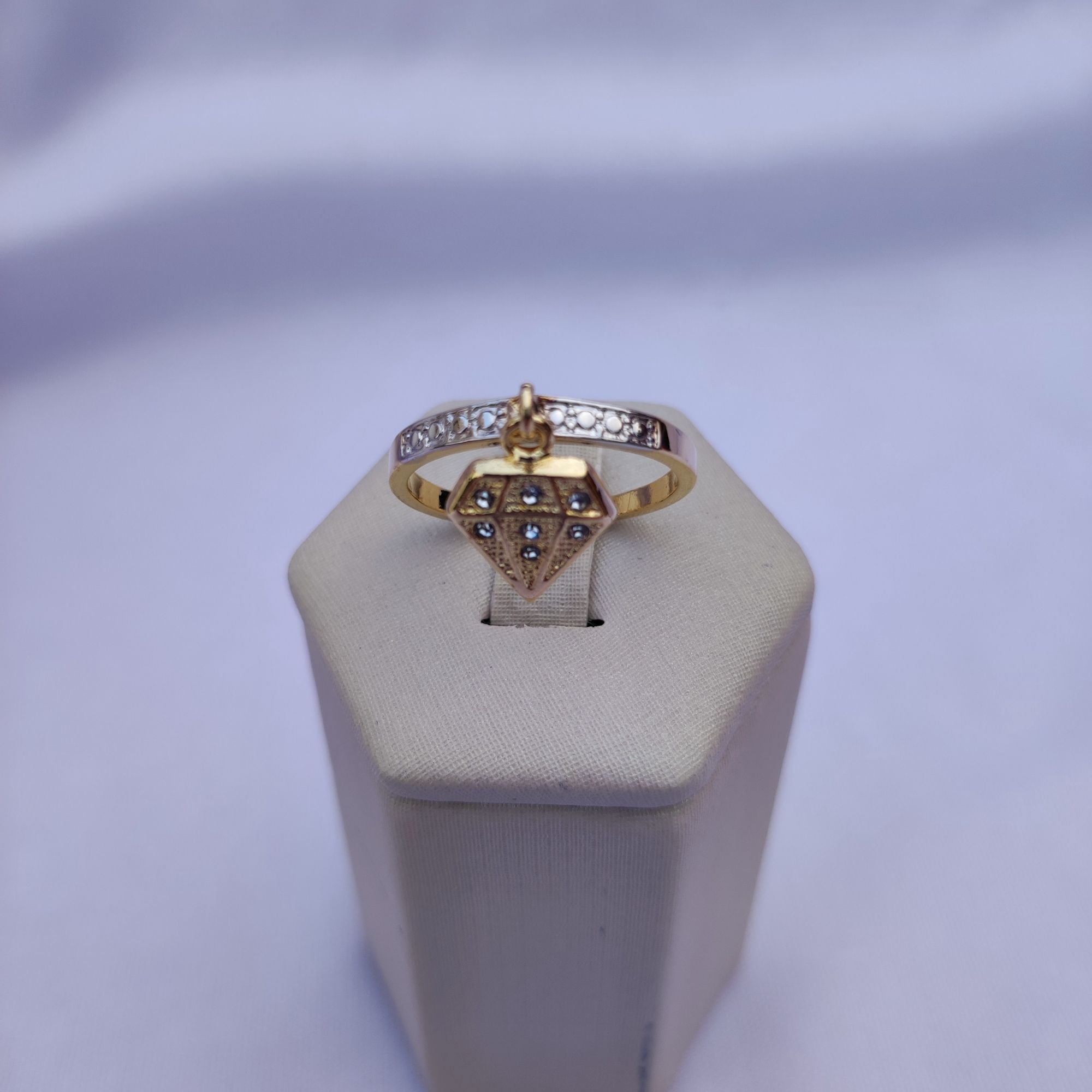 ANEL DIAMANTE COM PEDRA E RODIO TAM 22