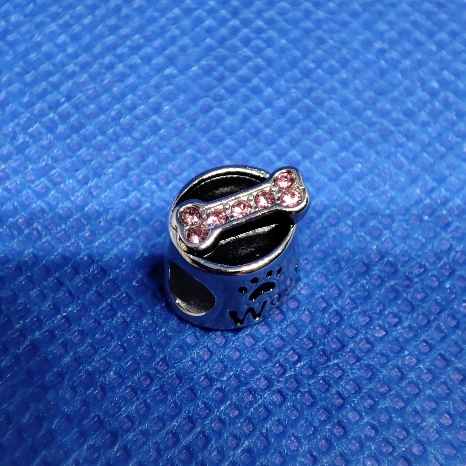 BERLOQUE PET OSSO ROSA AÇO