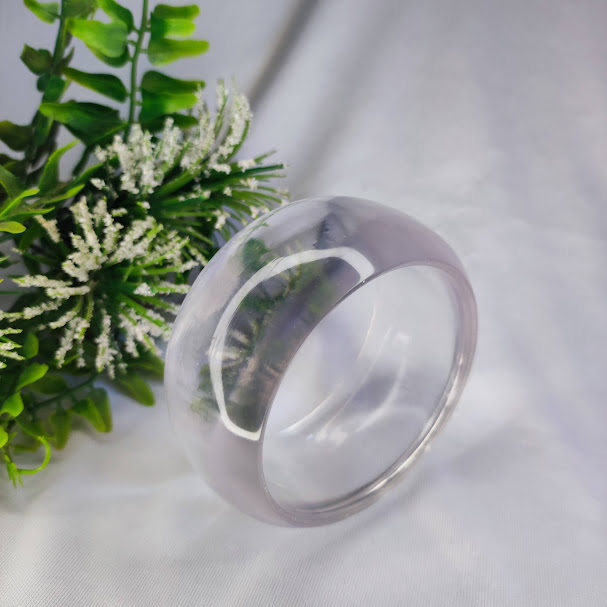 BRACELETE REDONDO ABAULADO 37MM EM CRISTAL