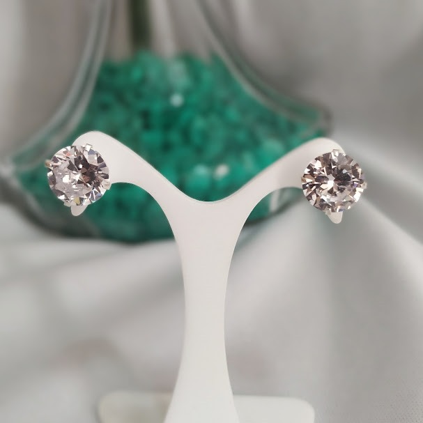 BRINCO 10 MM REDONDO ZIRCÔNIA