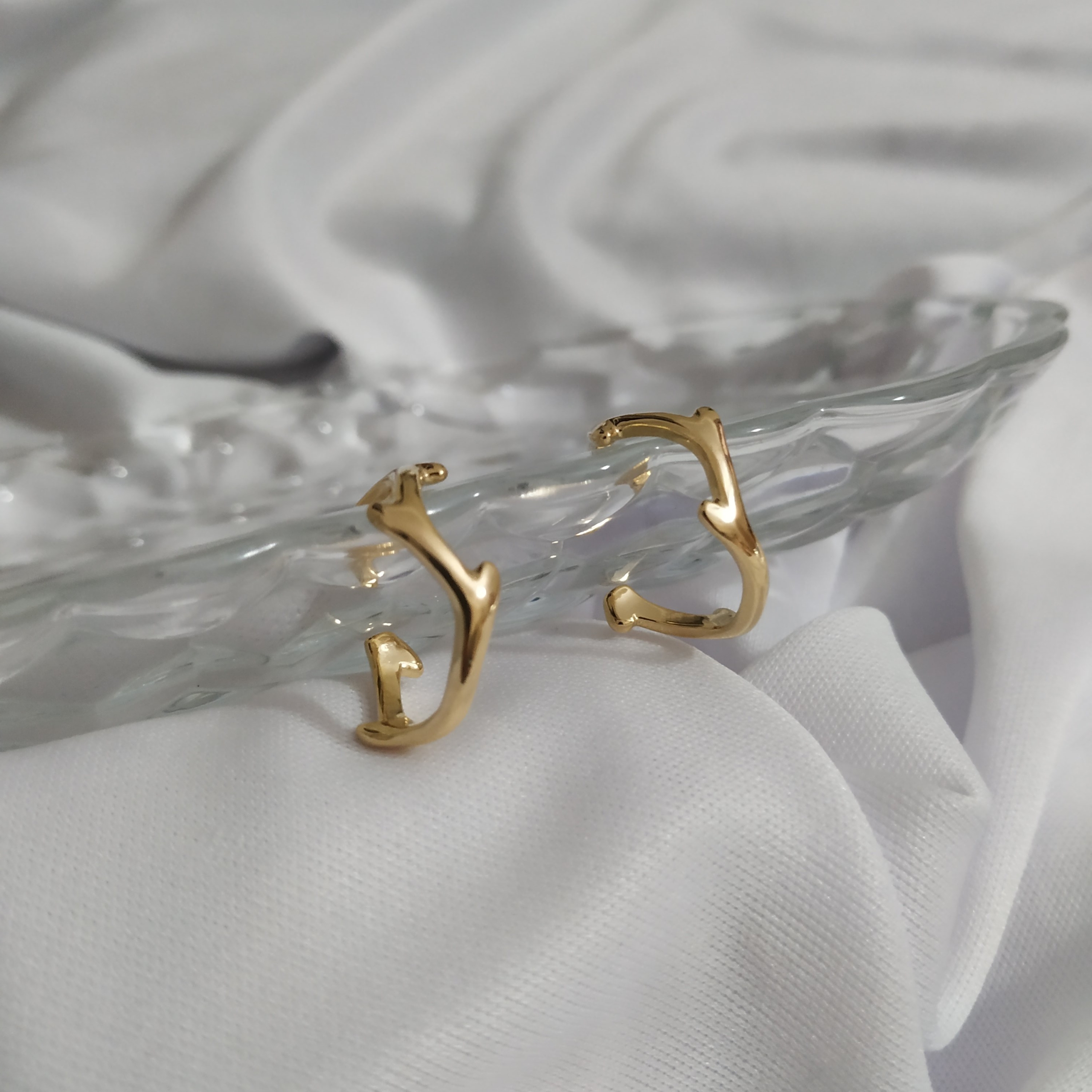 BRINCO ARGOLA DE PINO-GRAVETO OURO